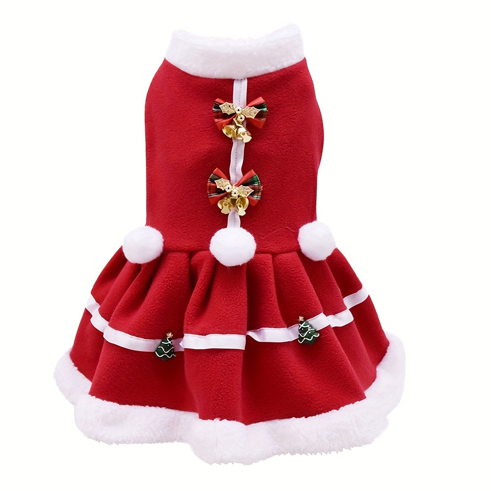 Christmas Red Dress Small Warm  Apparel Winter