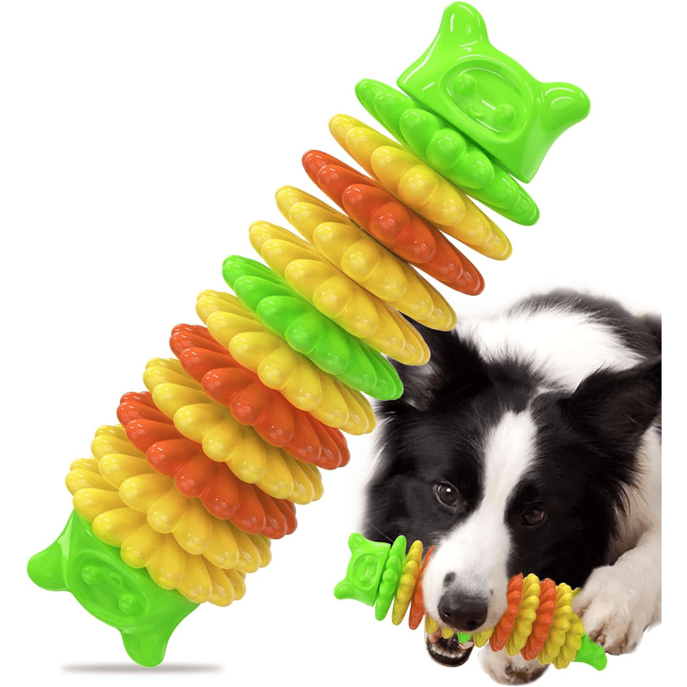 Chew Toy for Large Medium Small Breed Dogs, Rubber Teething Toy