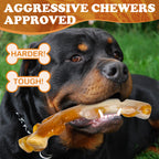 Apasiri Dog Toys, 3-Pack Dog Chew Toys for Aggressive Chewers, Bacon Flavored