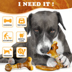 Apasiri Dog Toys, 3-Pack Dog Chew Toys for Aggressive Chewers, Bacon Flavored