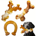 Apasiri Dog Toys, 3-Pack Dog Chew Toys for Aggressive Chewers, Bacon Flavored