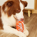 2Pack Plush Dog Puzzle Toy Squeaky Funny Drink Parody