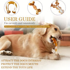 Apasiri Dog Toys, 3-Pack Dog Chew Toys for Aggressive Chewers, Bacon Flavored