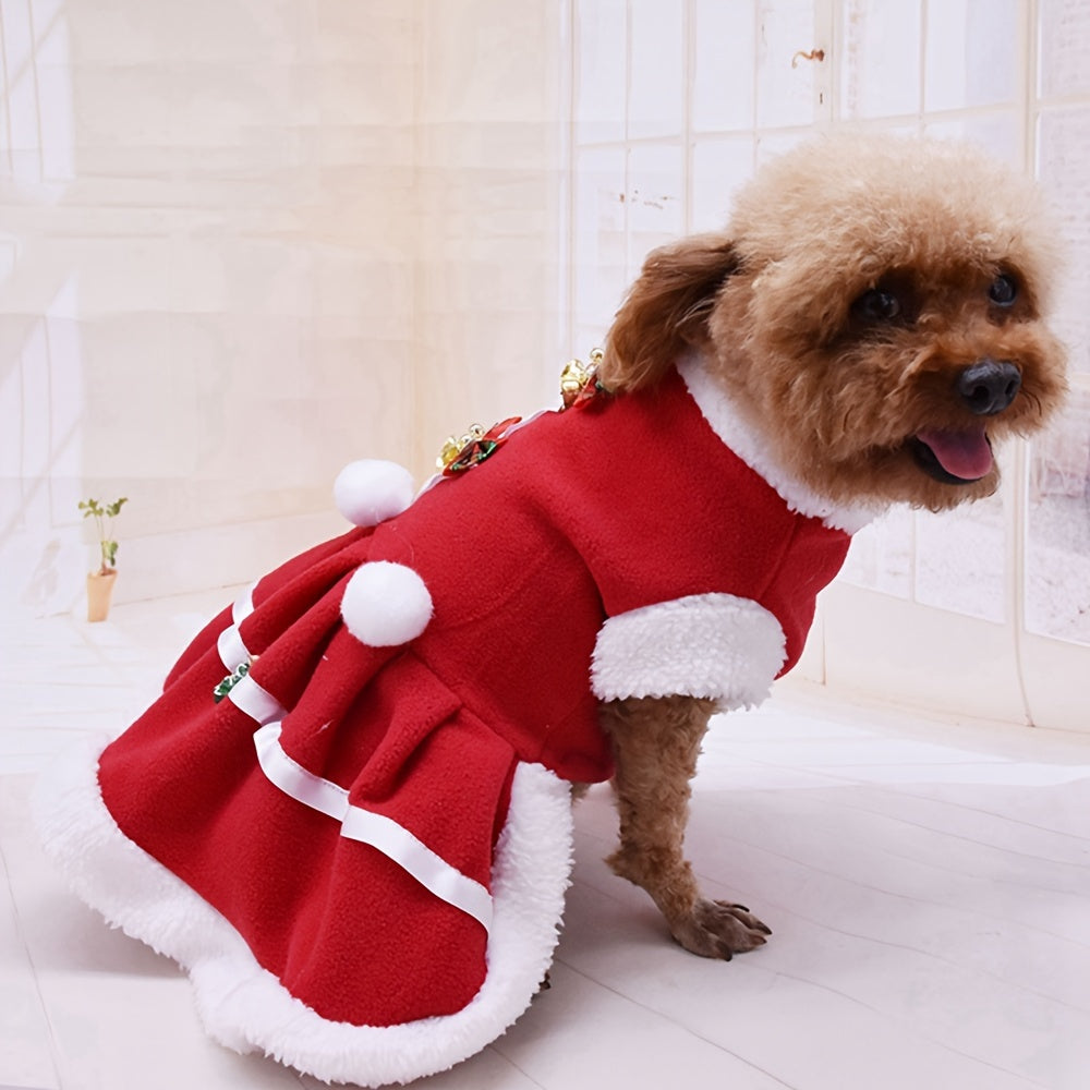 Christmas Red Dress Small Warm  Apparel Winter