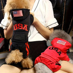 Small Med USA Winter dog hoodies with pockets, warm & soft