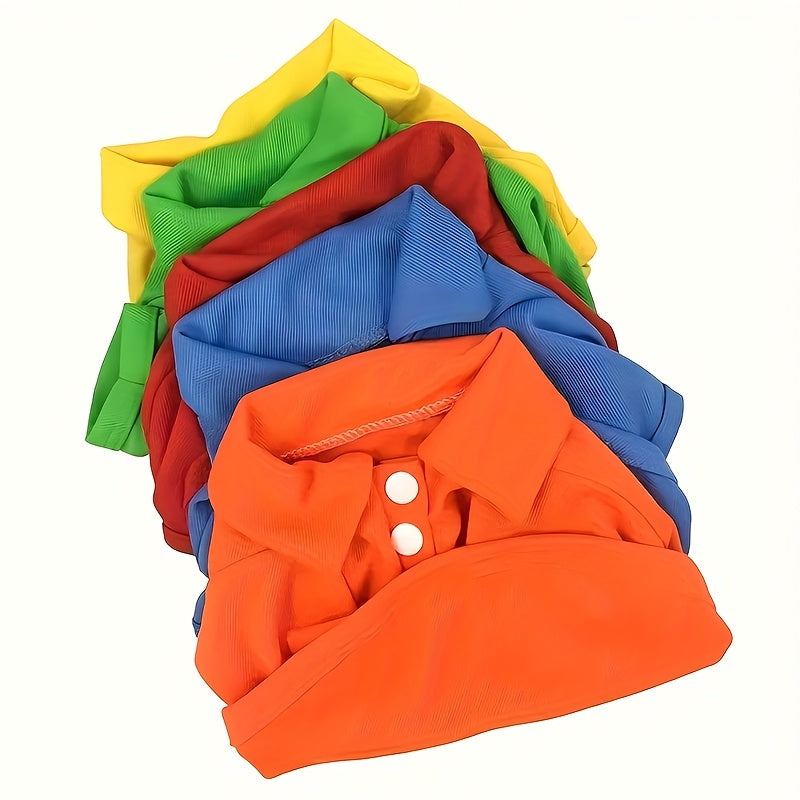 6pieces Dog Shirts Collared Polo T-Shirts For Small Medium Dogs