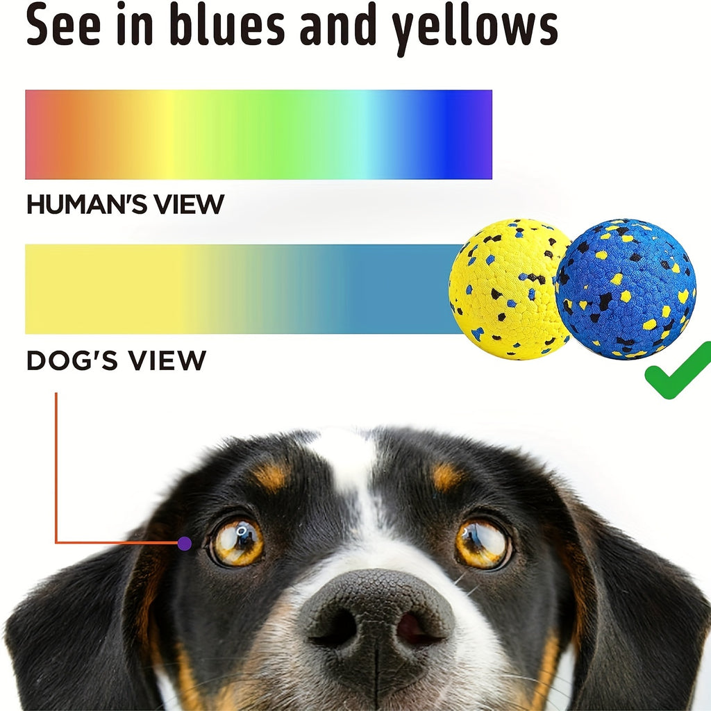 4 Pcs Dog Tennis Balls For Teething, Floating Pet Fetch Toy