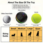 Intelligent teasing ball, interactive dog toy, random rolling, colorful lights, Multi-scene rolling & jumping, suitable for: wooden floors, tile floors