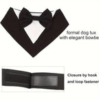 Dog Tuxedo, Formal Dog Wedding Bandana, Adjustable