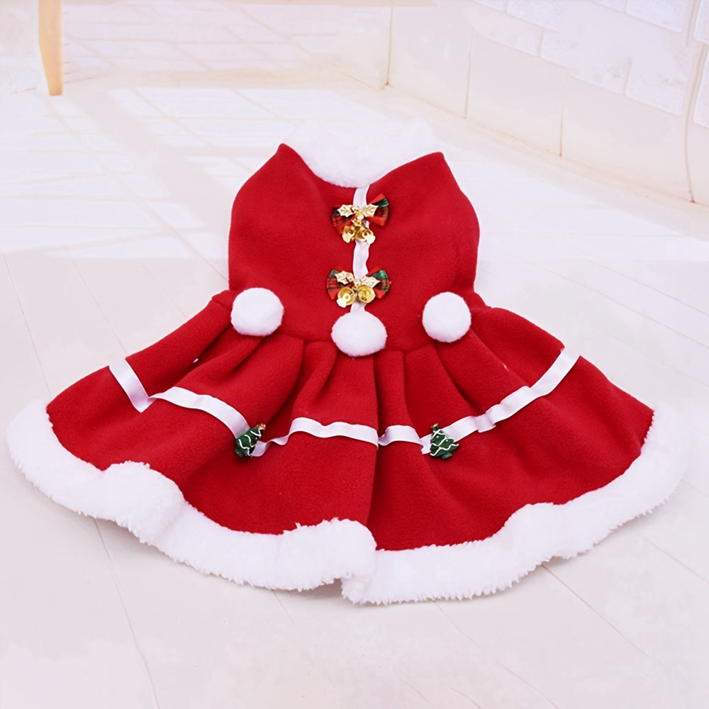 Christmas Red Dress Small Warm  Apparel Winter