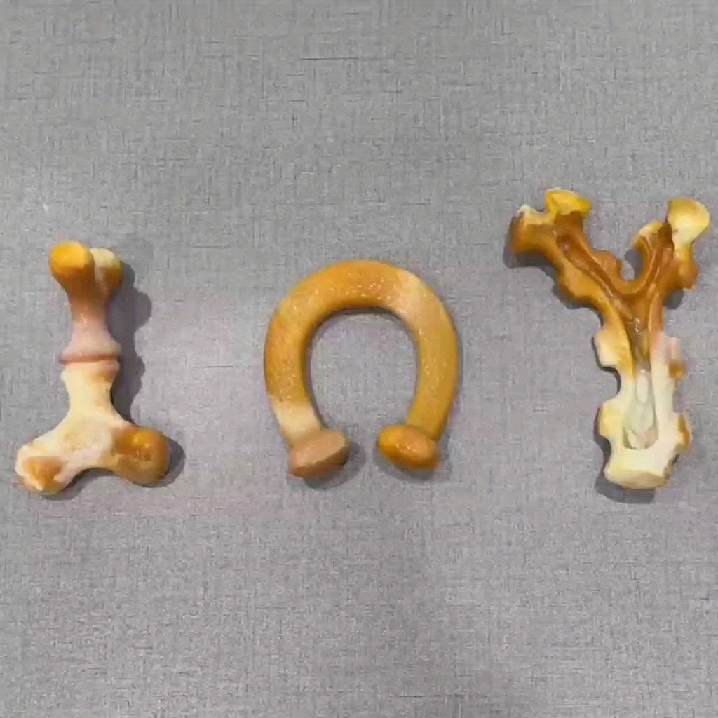 Apasiri Dog Toys, 3-Pack Dog Chew Toys for Aggressive Chewers, Bacon Flavored