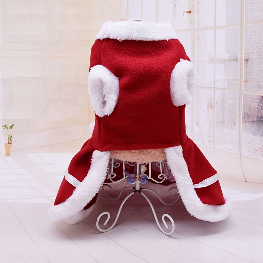 Christmas Red Dress Small Warm  Apparel Winter