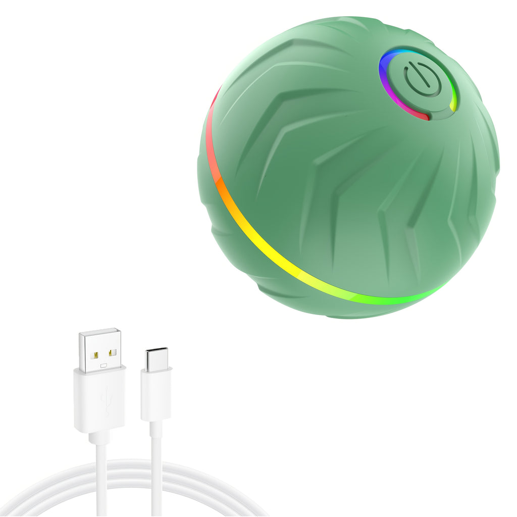 Intelligent teasing ball, interactive dog toy, random rolling, colorful lights, Multi-scene rolling & jumping, suitable for: wooden floors, tile floors