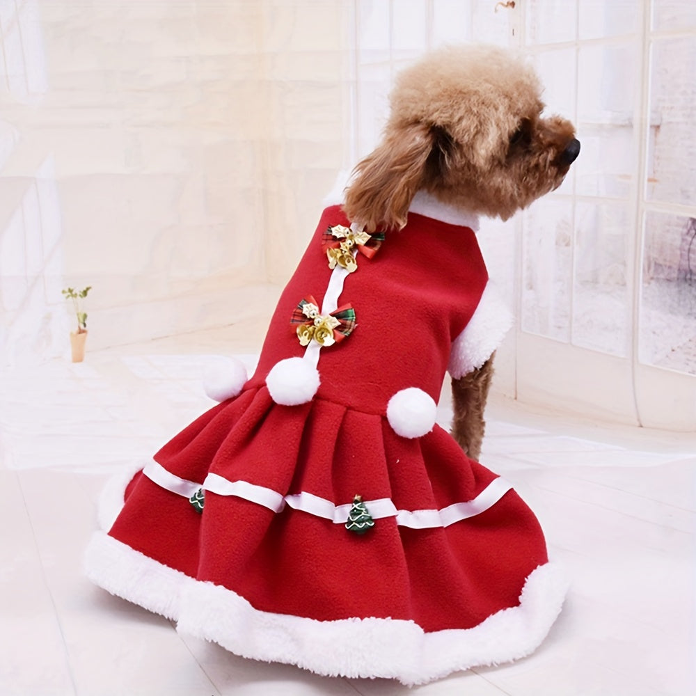 Christmas Red Dress Small Warm  Apparel Winter