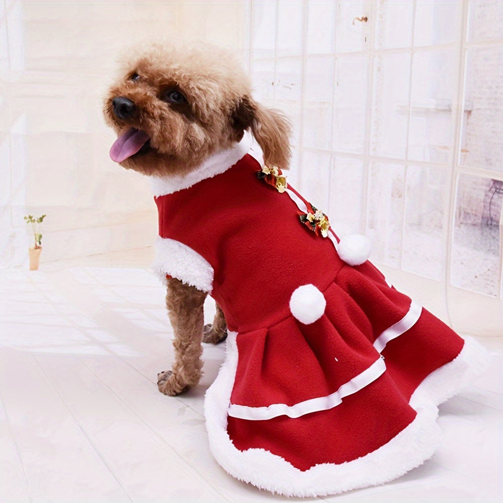 Christmas Red Dress Small Warm  Apparel Winter