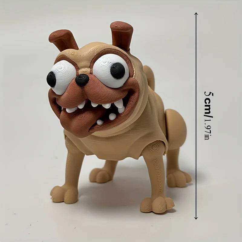 3D Printed Dog Statue Collectible, Versatile  Desktop Ornament, Figurine