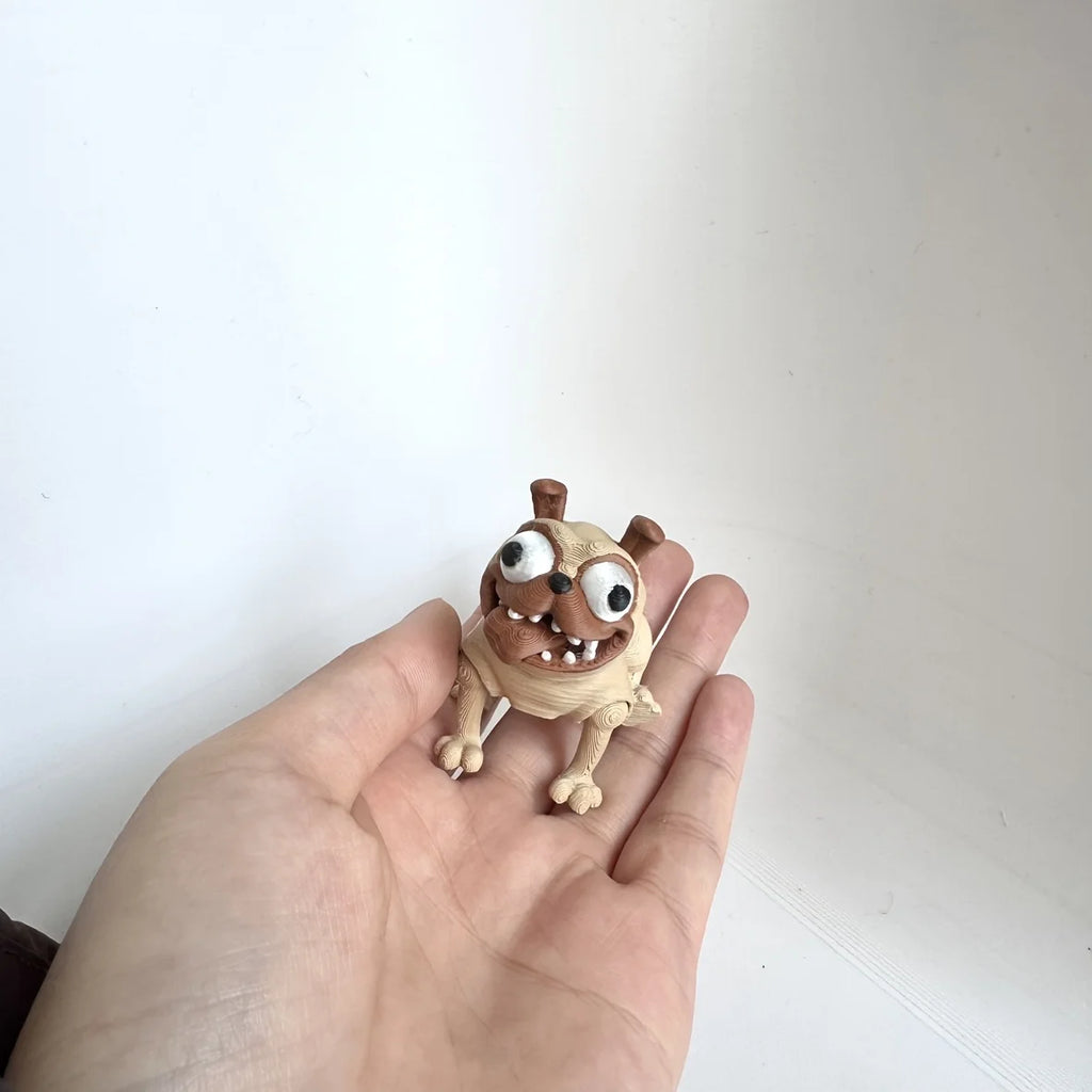 3D Printed Dog Statue Collectible, Versatile  Desktop Ornament, Figurine