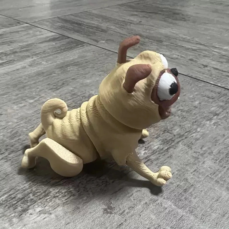 3D Printed Dog Statue Collectible, Versatile  Desktop Ornament, Figurine