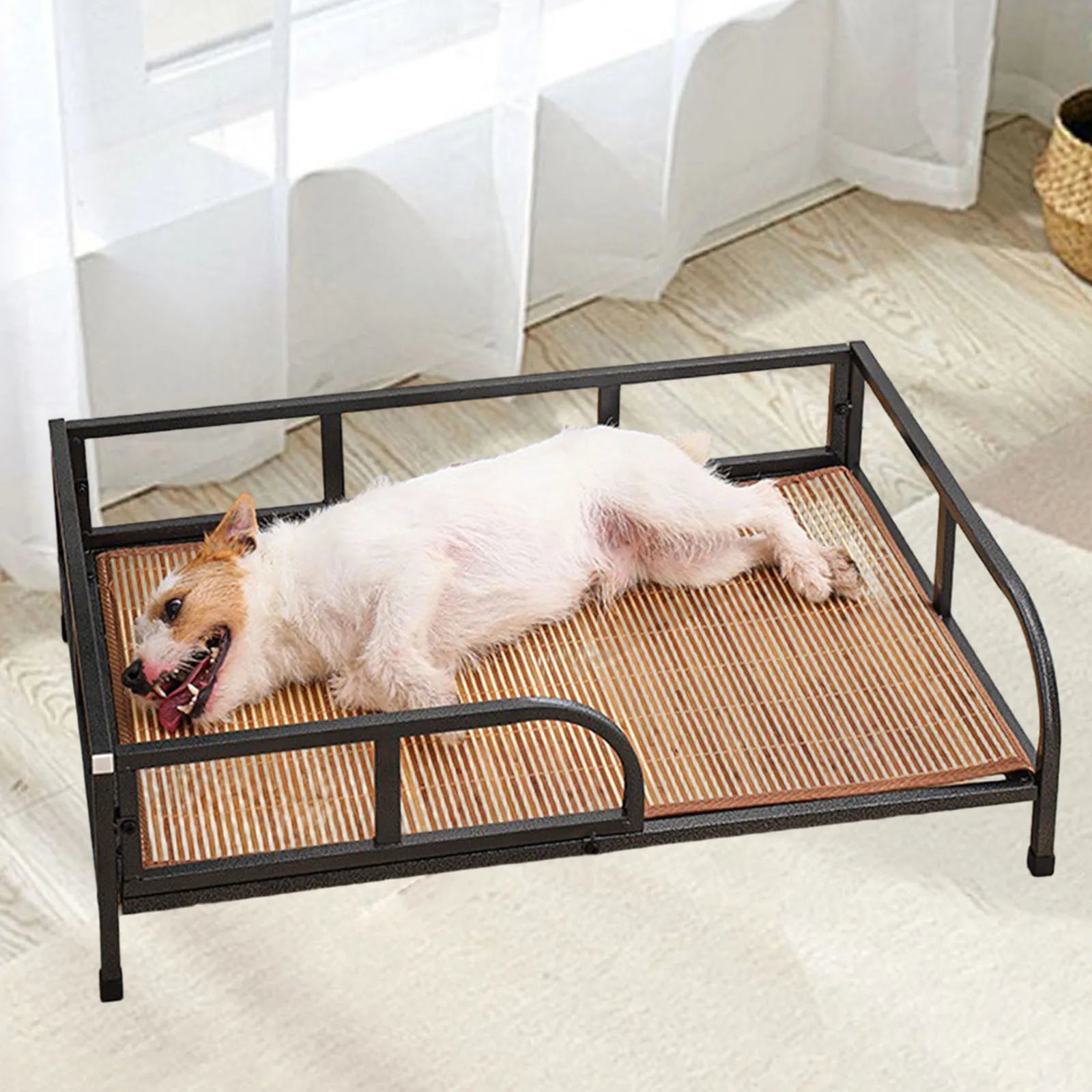 Dog Bed Rails Comfortable Floor Standing Elevated Small Medium Dog