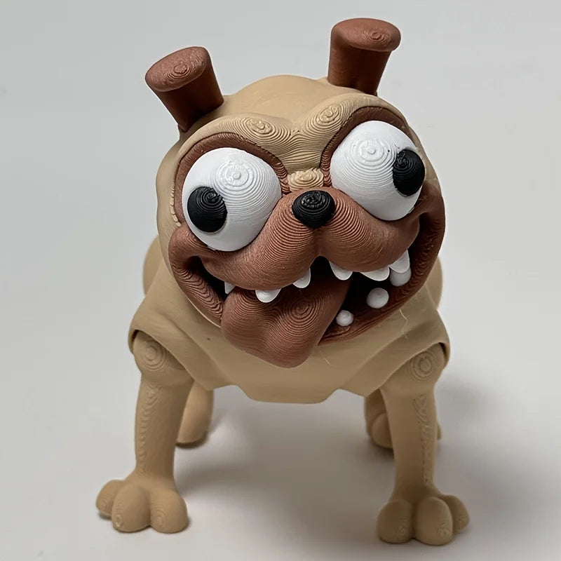 3D Printed Dog Statue Collectible, Versatile  Desktop Ornament, Figurine