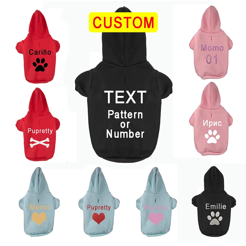 Custom Dog Hoodie Personality Printed Sweatshirt Cotton Dog