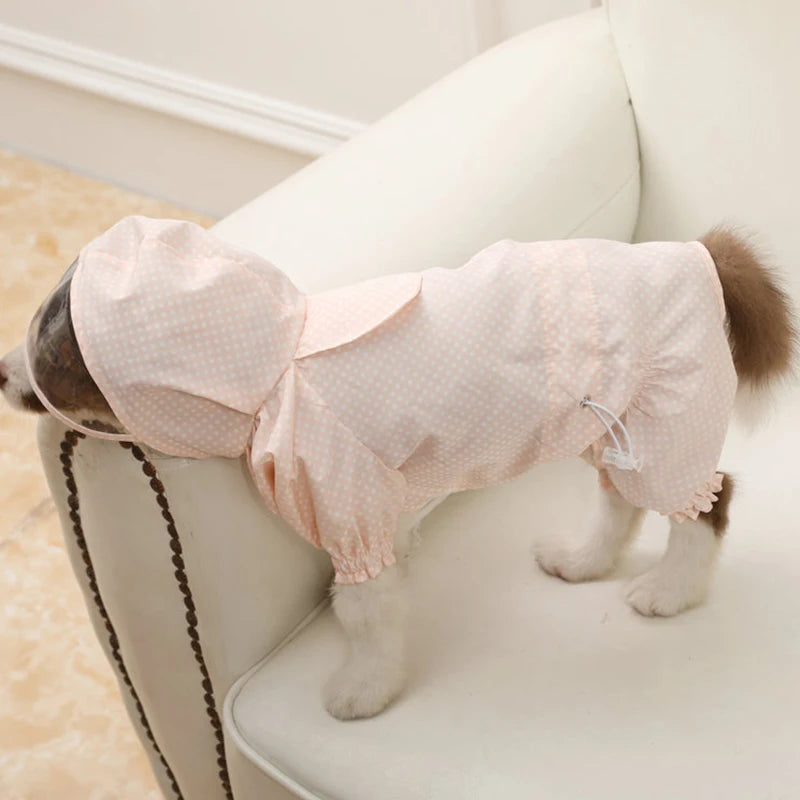 Dog Jumpsuit for Small Medium Dogs Dot Print Overalls