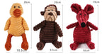 Corduroy Small Animal Plush Squeaky Dog Toy