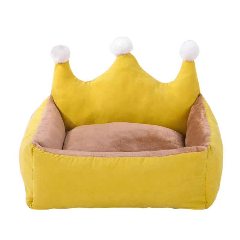 Winter Warm Sofa Bed Luxurious Crown Princess Bed for Small Dogs