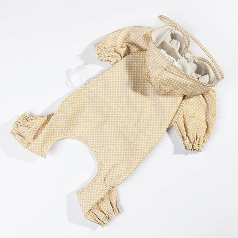 Dog Jumpsuit for Small Medium Dogs Dot Print Overalls
