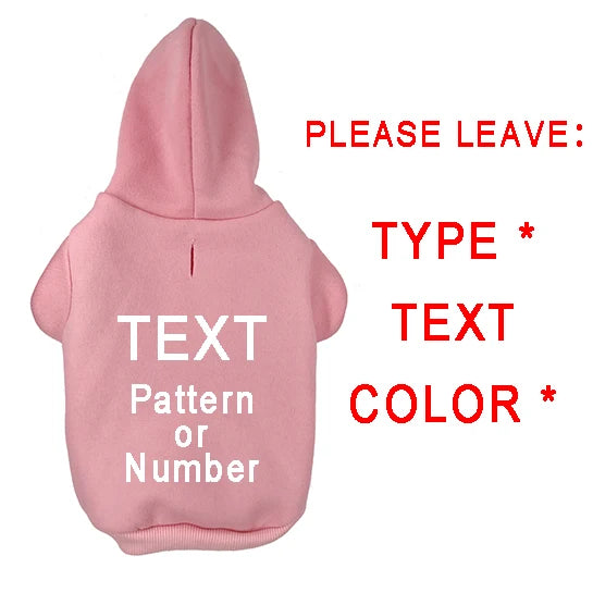 Custom Dog Hoodie Sweatshirt Cotton Clothing