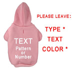 Custom Dog Hoodie Sweatshirt Cotton Clothing