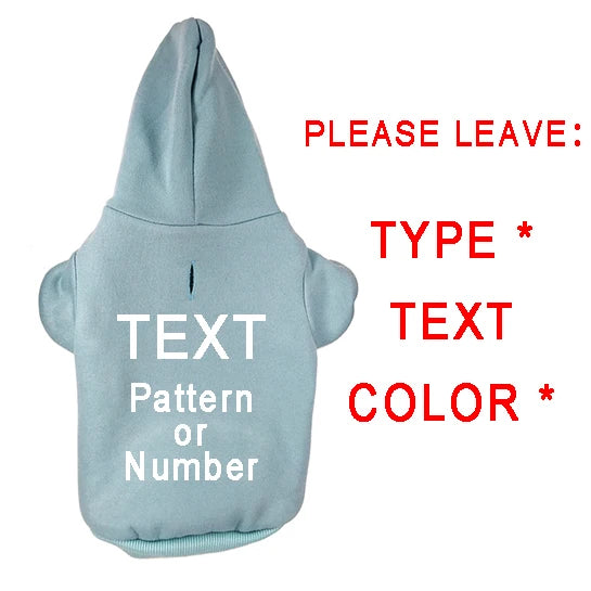 Custom Dog Hoodie Sweatshirt Cotton Clothing