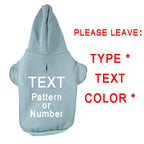 Custom Dog Hoodie Sweatshirt Cotton Clothing