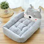 Cute Cartoon Pet Beds for Small Medium Dogs Winter Warm Washable