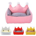 Winter Warm Sofa Bed Luxurious Crown Princess Bed for Small Dogs