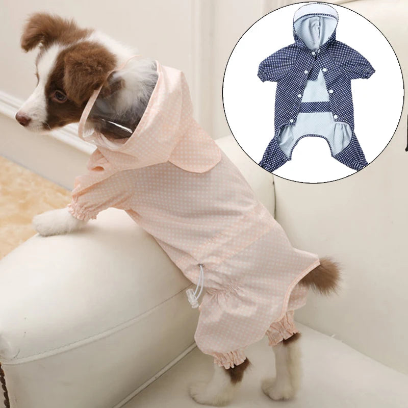 Dog Jumpsuit for Small Medium Dogs Dot Print Overalls