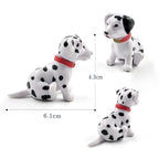 6pcs Dalmatian Puppy Spot Dog Figurine Cartoon Animal Home Decor Miniature Decoration