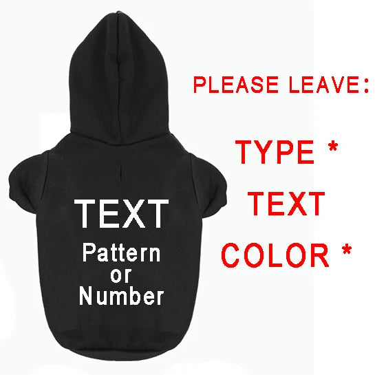 Custom Dog Hoodie Sweatshirt Cotton Clothing