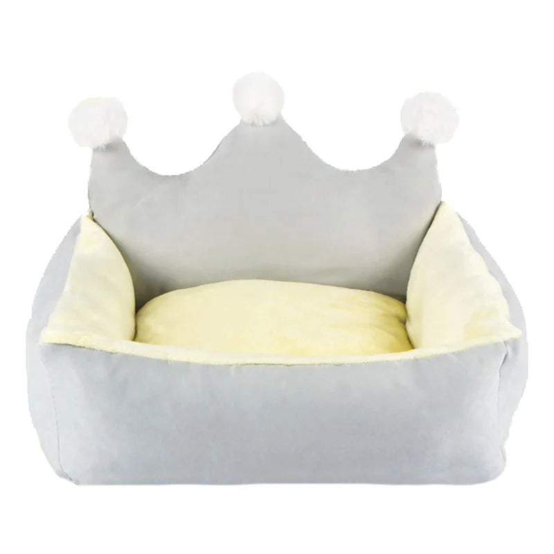 Winter Warm Sofa Bed Luxurious Crown Princess Bed for Small Dogs