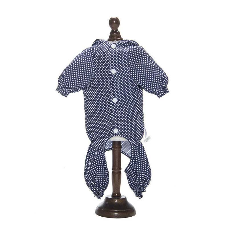 Dog Jumpsuit for Small Medium Dogs Dot Print Overalls