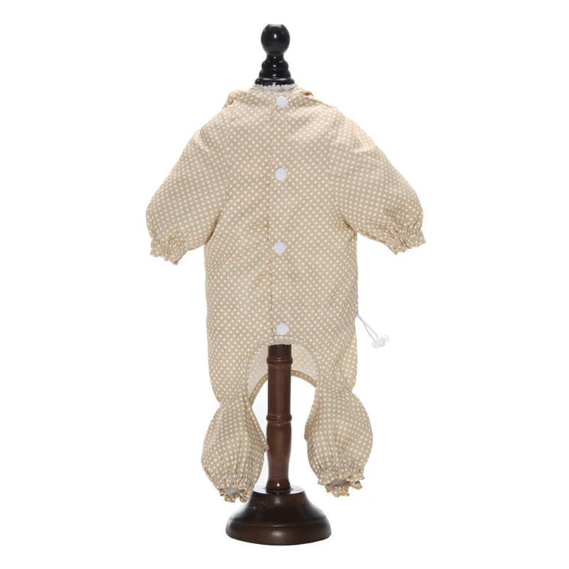Dog Jumpsuit for Small Medium Dogs Dot Print Overalls