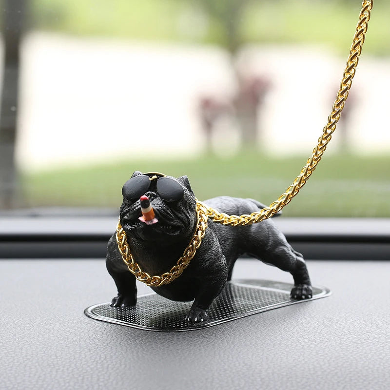 Car Dashboard Ornament Bully Pitbull Auto Interior Accessories Cute Chritmas Gift