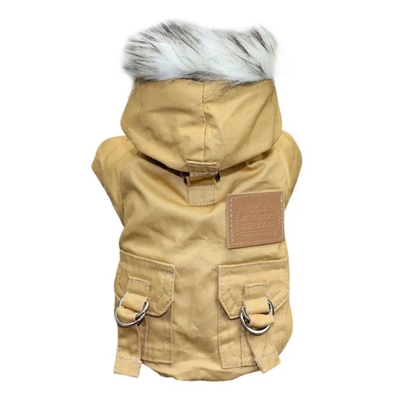 Winter Clothes Coat Jacket For Small Medium Dogs with Hoodie Pets Clothing
