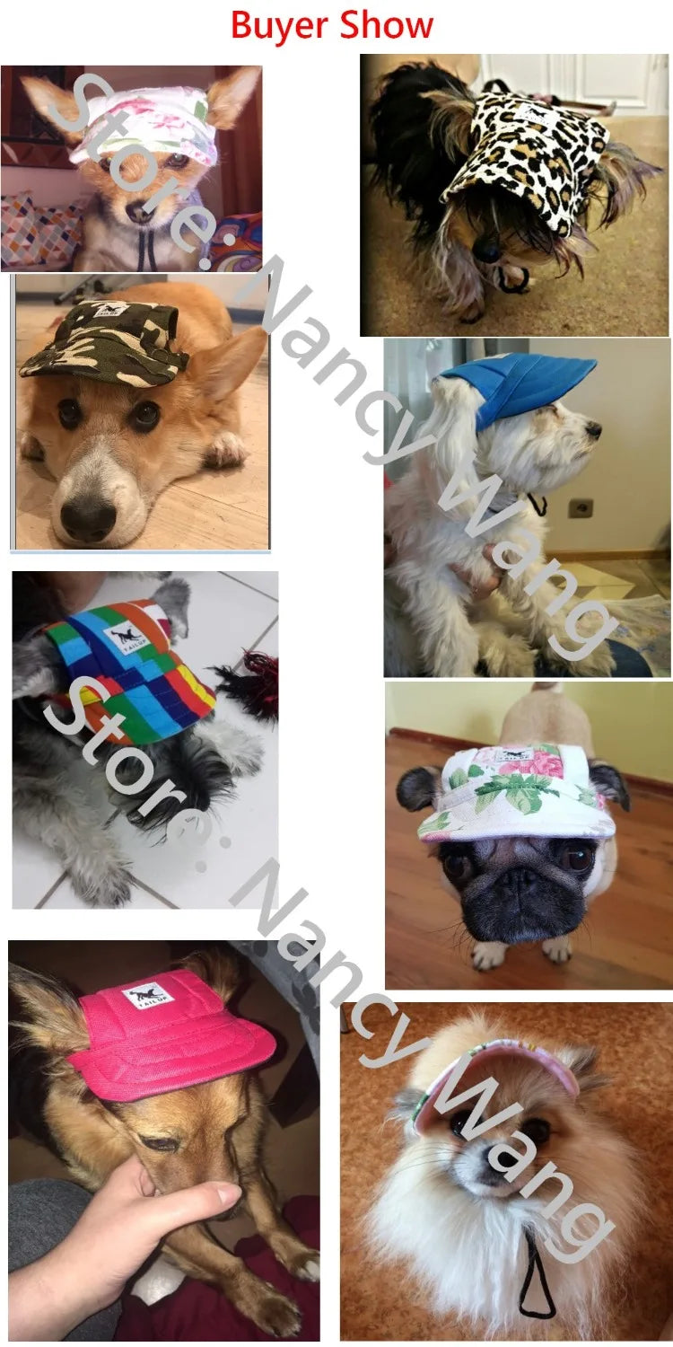 Dog Baseball Hat Summer Canvas Only For Small Dog