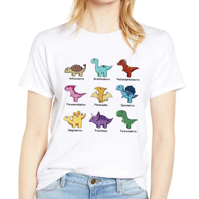 T-Shirt Women Dachshund Love Heart Fashion Dog Graphic Short Sleeve