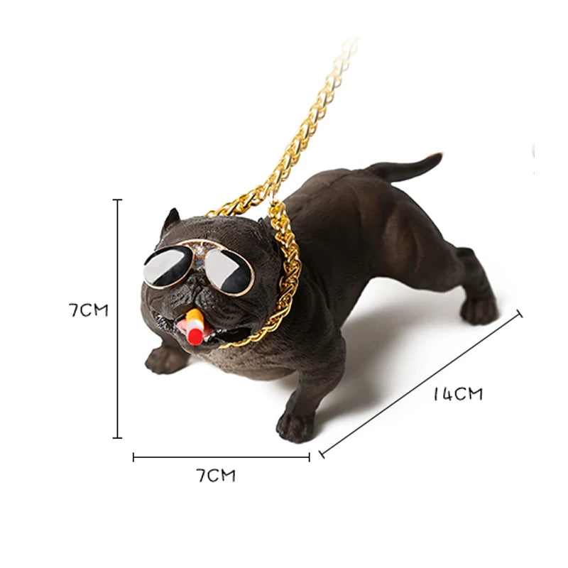 Car Dashboard Ornament Bully Pitbull Auto Interior Accessories Cute Chritmas Gift