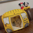 Foldable Pet House 2 in1 Bed Small Dogs Warm Removable Sofa Washable