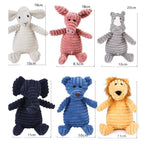 Corduroy Small Animal Plush Squeaky Dog Toy