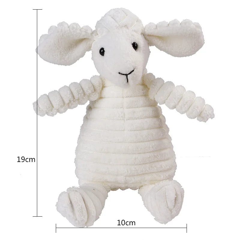 Corduroy Small Animal Plush Squeaky Dog Toy