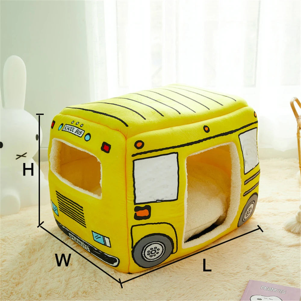 Foldable Pet House 2 in1 Bed Small Dogs Warm Removable Sofa Washable